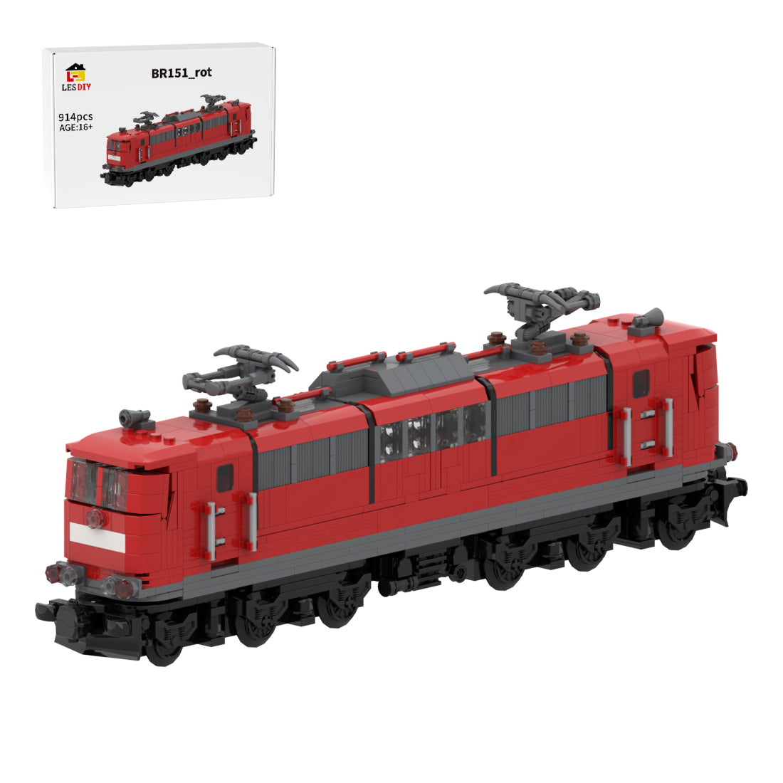 BR-151 Elektrolokomotive für den Schwerlastverkehr Klemmbausteine