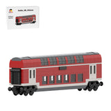 DB Doppelstock-Personenwagen zweiter Klasse Klemmbausteine