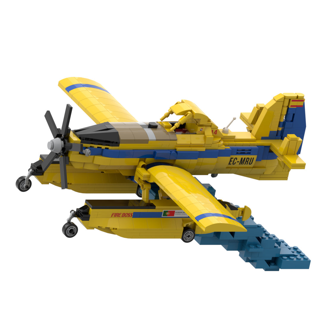 Amphibisches Löschflugzeug AT-802F Fire Boss ALFA 14 Klemmbausteine