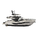 MOC-256391 Luxury Flybridge Yacht Klemmbausteine