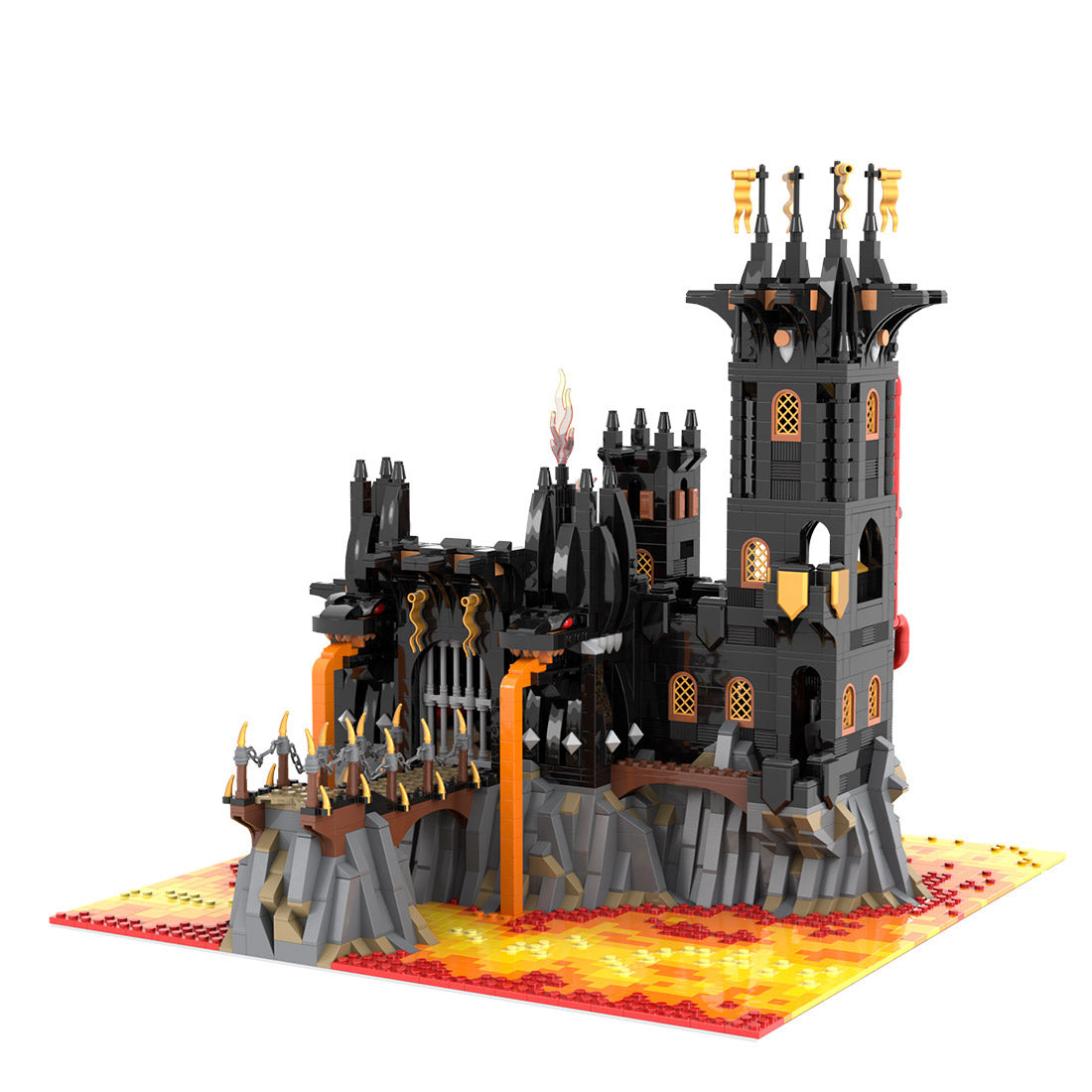 MOC-233488 Black Dragon's Fortress Klemmbausteine