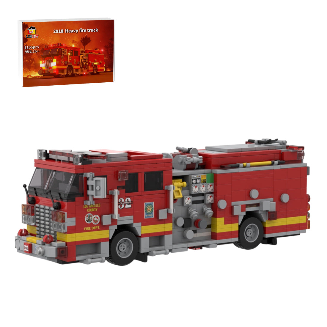 MOC-256293 2018 KME Predator Severe Fire Engine LACoFD Klemmbausteine