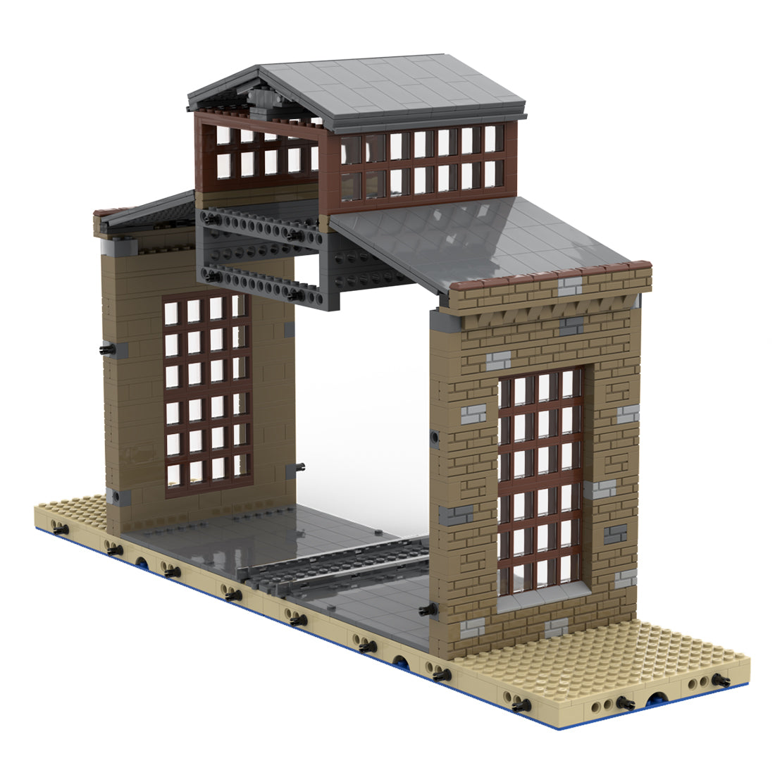 MOC-139273 Union Crane and Shovel Warehouse Klemmbausteine
