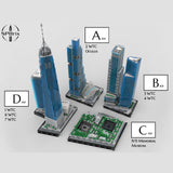 MOC-264039 Midtown New World Trade Center 1:800 Scale Klemmbausteine