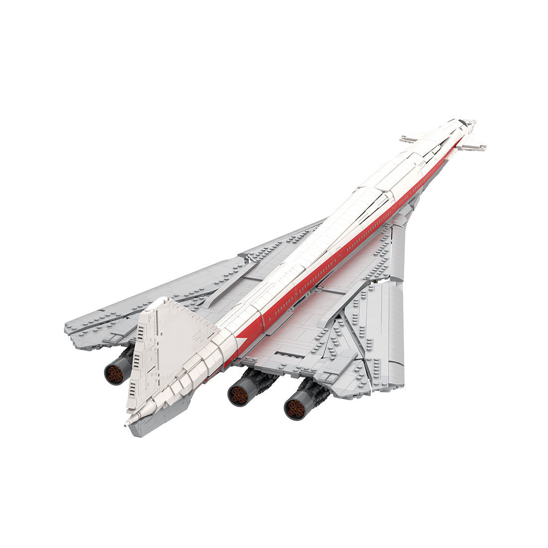 B2707-200 TWA Überschall-Passagierflugzeug 1:80 Klemmbausteine