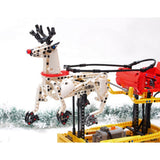 MOC-4121 Weihnachtlicher Weihnachtsmannschlitten Klemmbausteine
