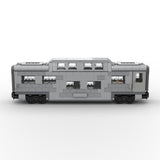 MOC-212051 Santa fe double decker canopy passanger train car Klemmbausteine