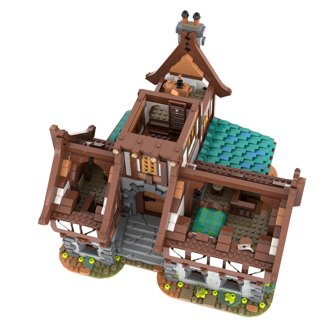 MOC-235629 Drunken Dragon Medieval Tavern Klemmbausteine