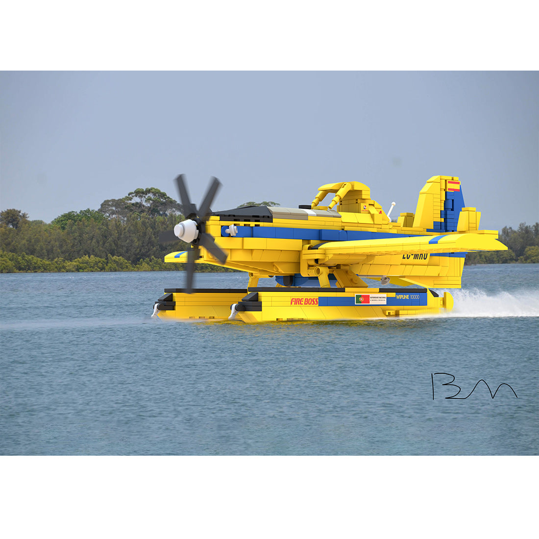 Amphibisches Löschflugzeug AT-802F Fire Boss ALFA 14 Klemmbausteine