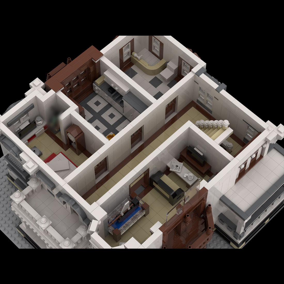 Victorian Suburban Residence Klemmbausteine