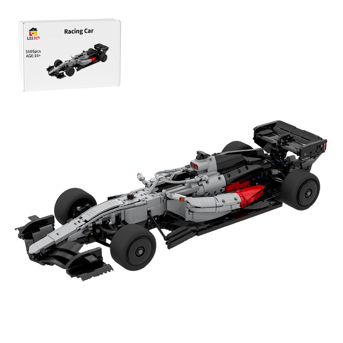 MOC-274725 Audi F1-Team R26, Maßstab 1:8 Klemmbausteine