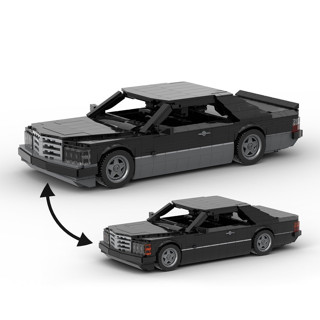 Deutsches Grand-Touring-Coupé der 1980er Jahre Klemmbausteine