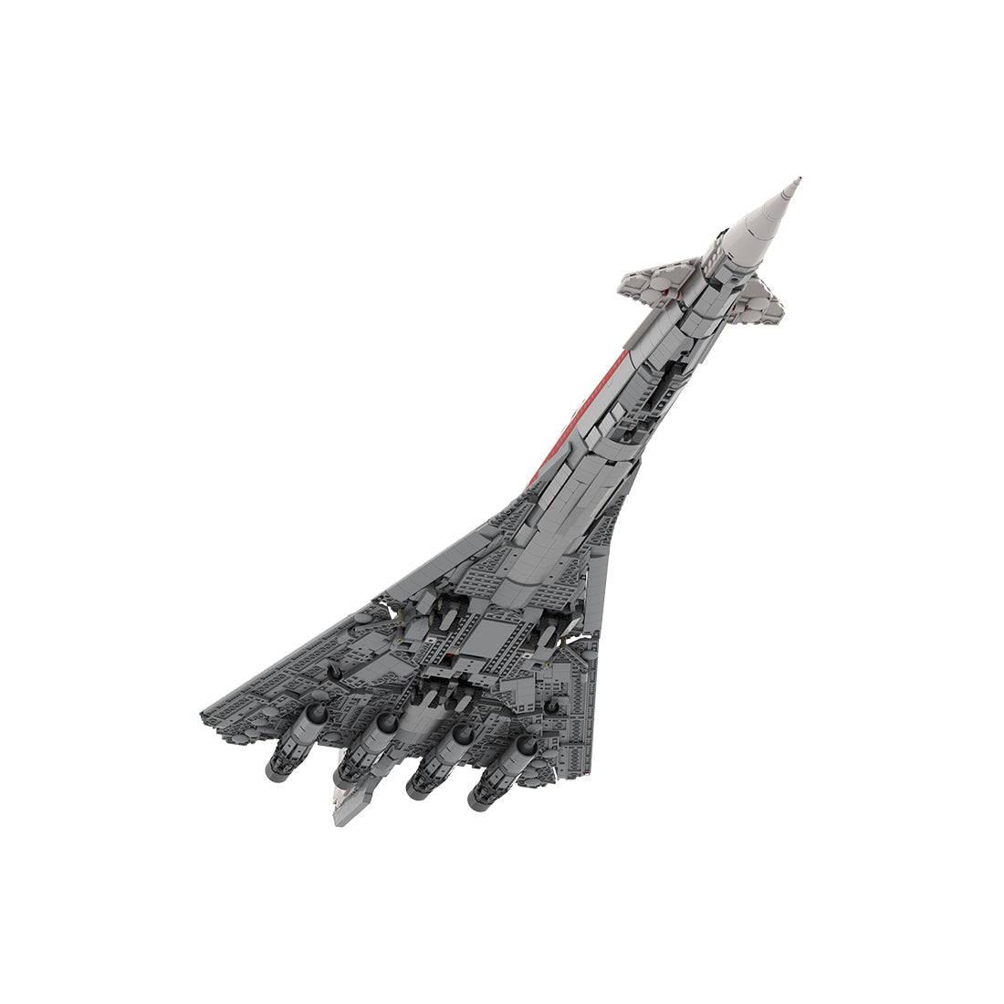 B2707-200 TWA Überschall-Passagierflugzeug 1:80 Klemmbausteine