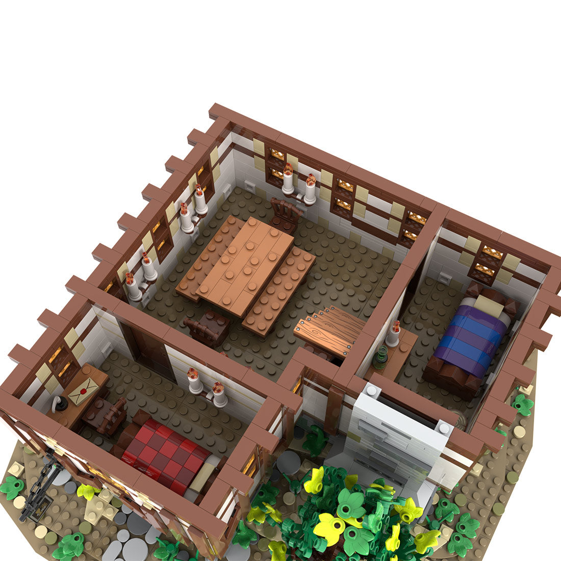 MOC-202047 Medieval tavern & inn Klemmbausteine