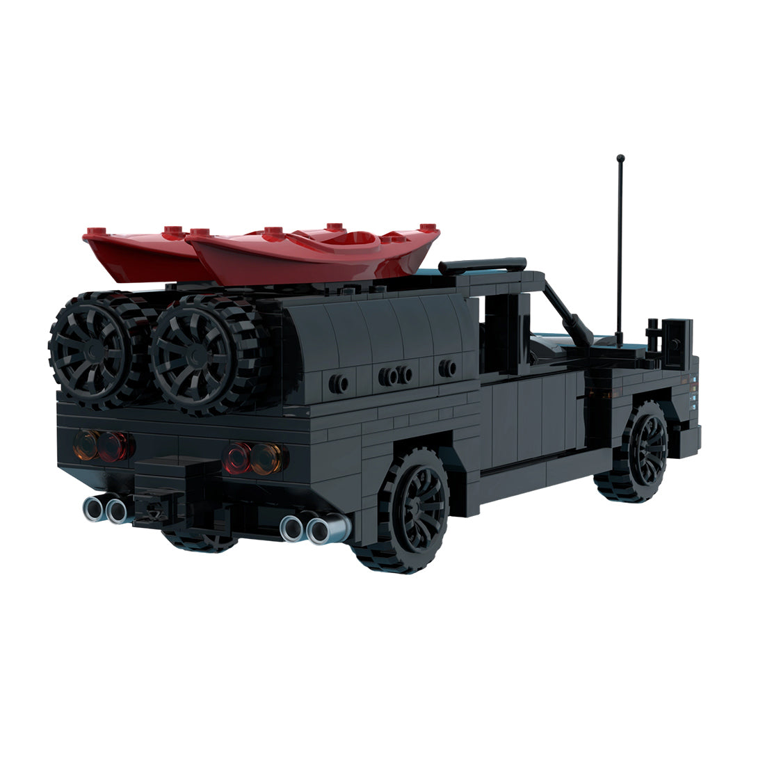 MOC-256628 Revive Caravans Bushtamer MK2 + Dino Motors T-rex Super Duty Facelift Klemmbausteine