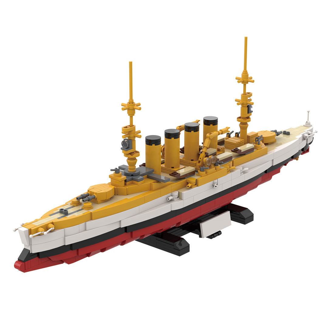 1/300 Scale SMS Scharnhorst Armored Cruiser Klemmbausteine