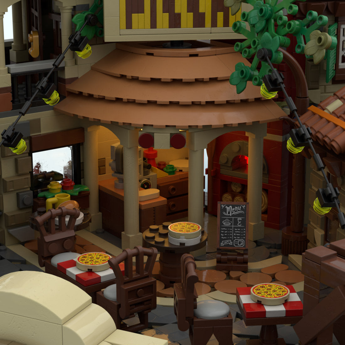 MOC-262846 Tuscan Terrace Pizzeria Klemmbausteine