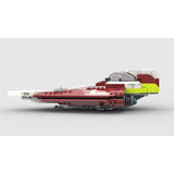 MOC-208967 Obi-Wans Delta-7 Jedi-Sternjäger (Minifiguren-Maßstab) Klemmbausteine