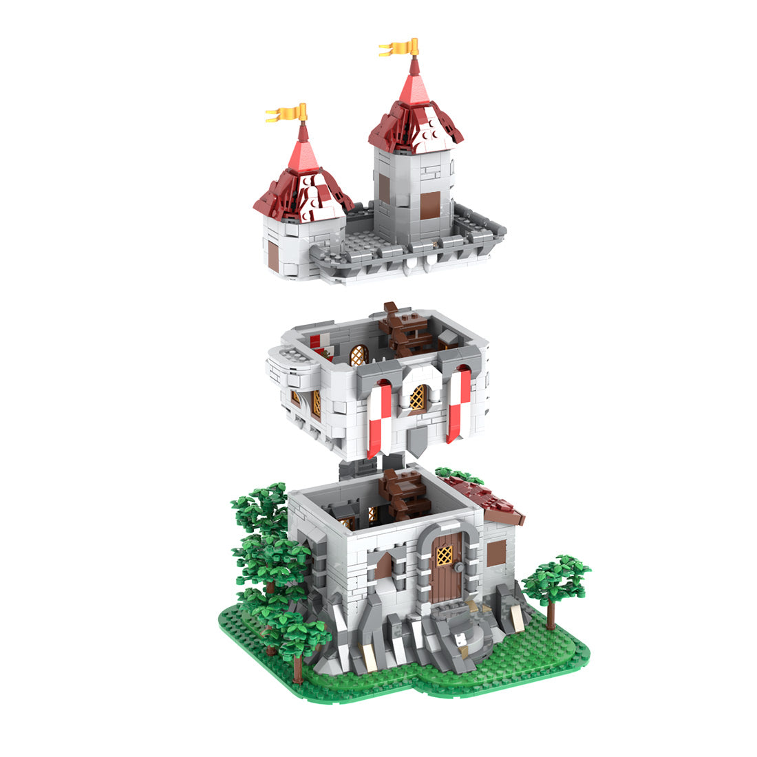 MOC-238413 Lion Knights' Outpost Klemmbausteine