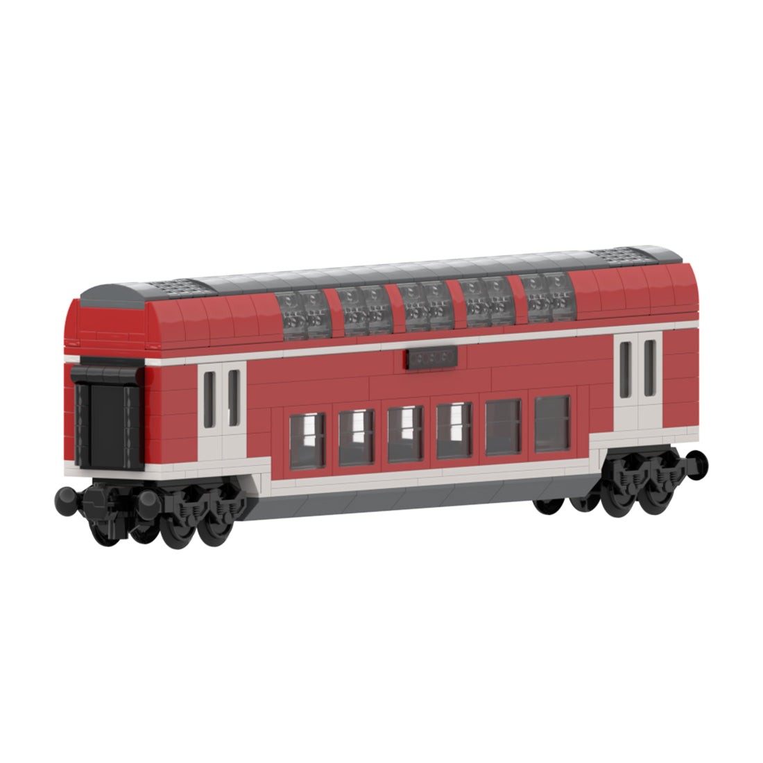 DB Doppelstock-Personenwagen zweiter Klasse Klemmbausteine