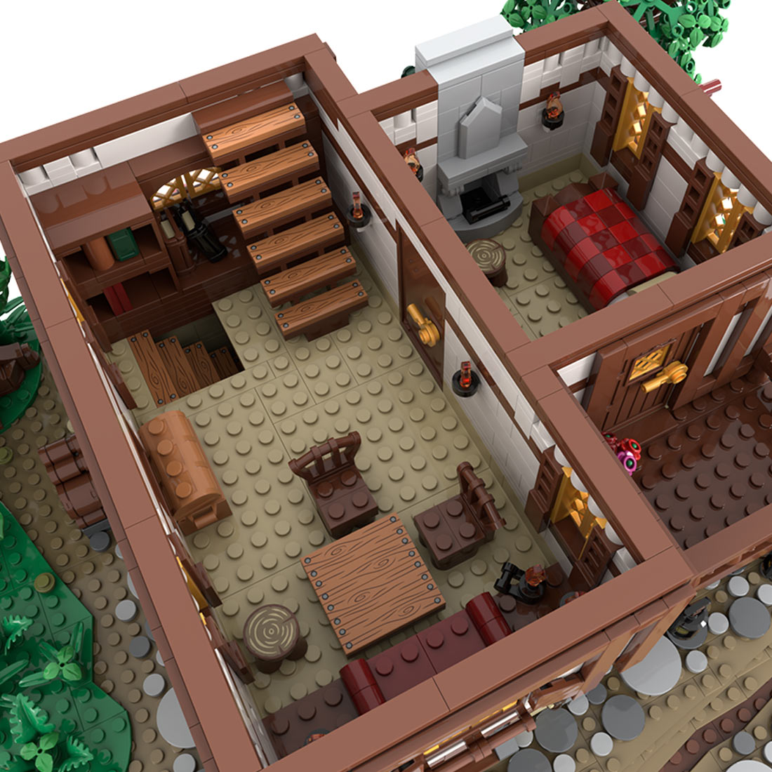 MOC-224458 Medieval tavern Klemmbausteine