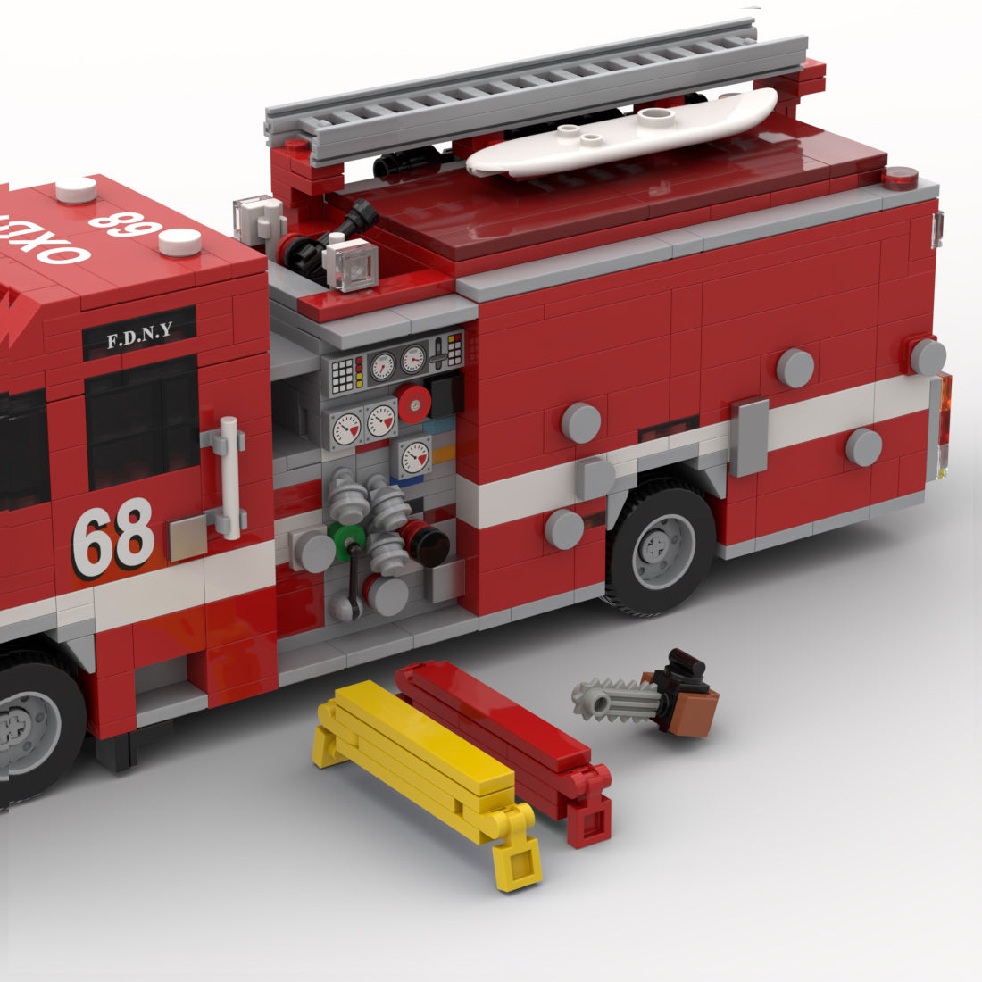 MOC-248452 2019 Pierce Arrow XT Feuerwehrfahrzeug der Feuerwehr Oxnard Klemmbausteine