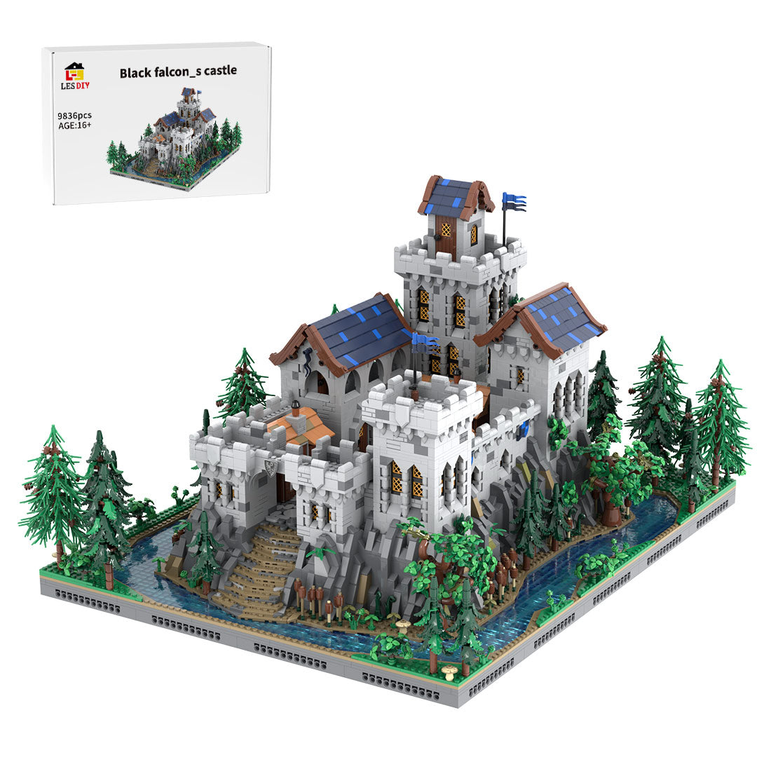 MOC-229261 Black Falcon’s Castle Klemmbausteine