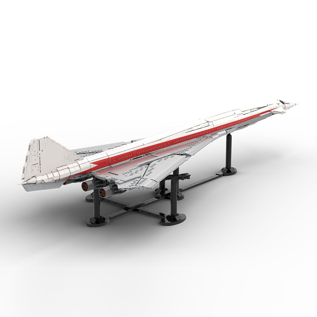 B2707-200 TWA Überschall-Passagierflugzeug 1:80 Klemmbausteine
