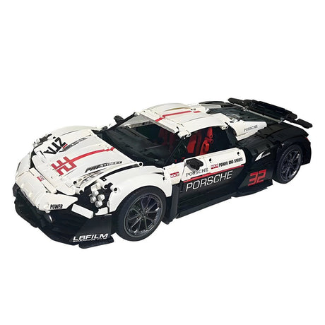 918 Sports Car (Panda - inspired Color)Klemmbausteine - LesDiy - Klemmbausteine