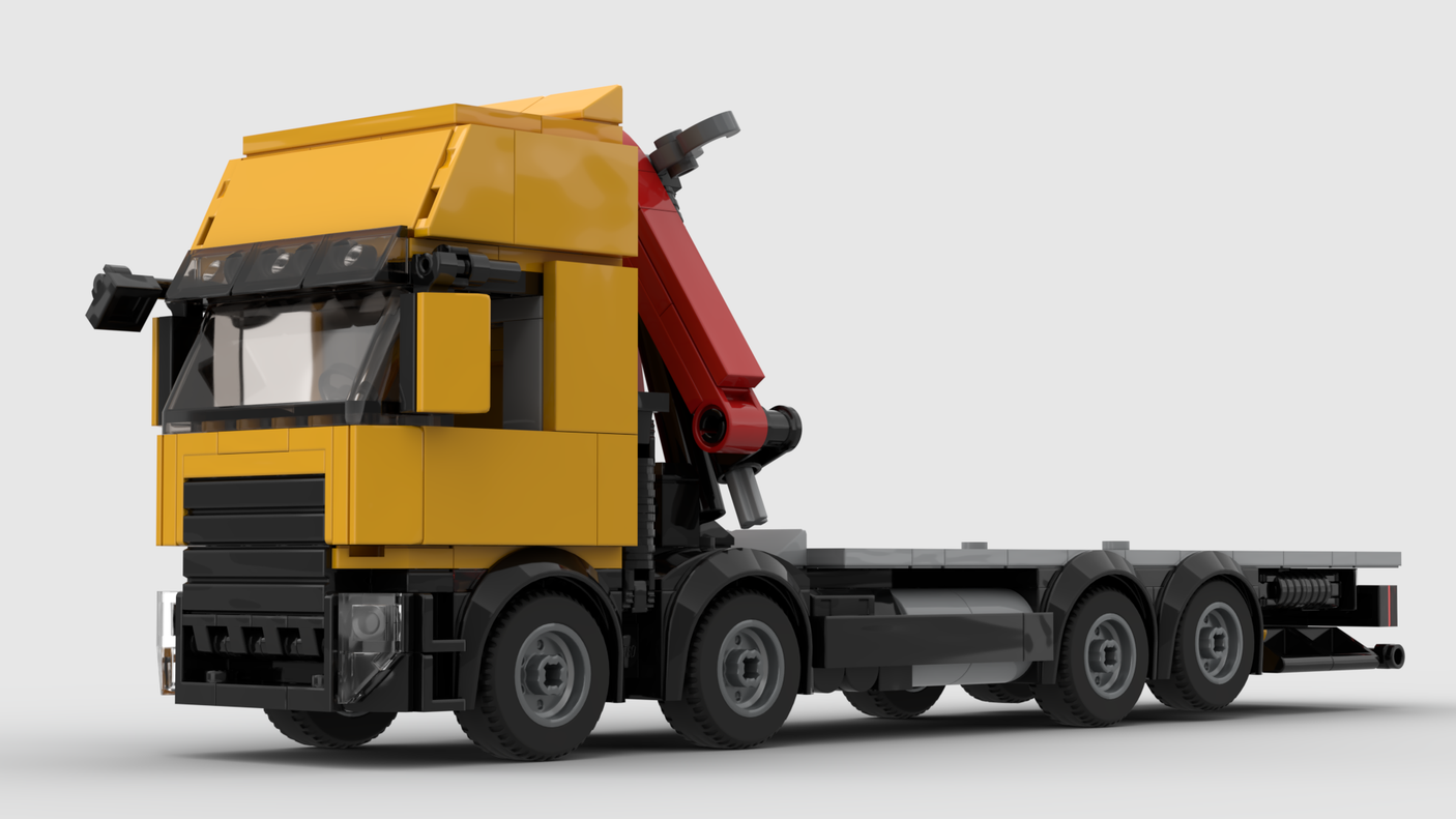 MOC-268685 8x4 Kranwagen Klemmbausteine