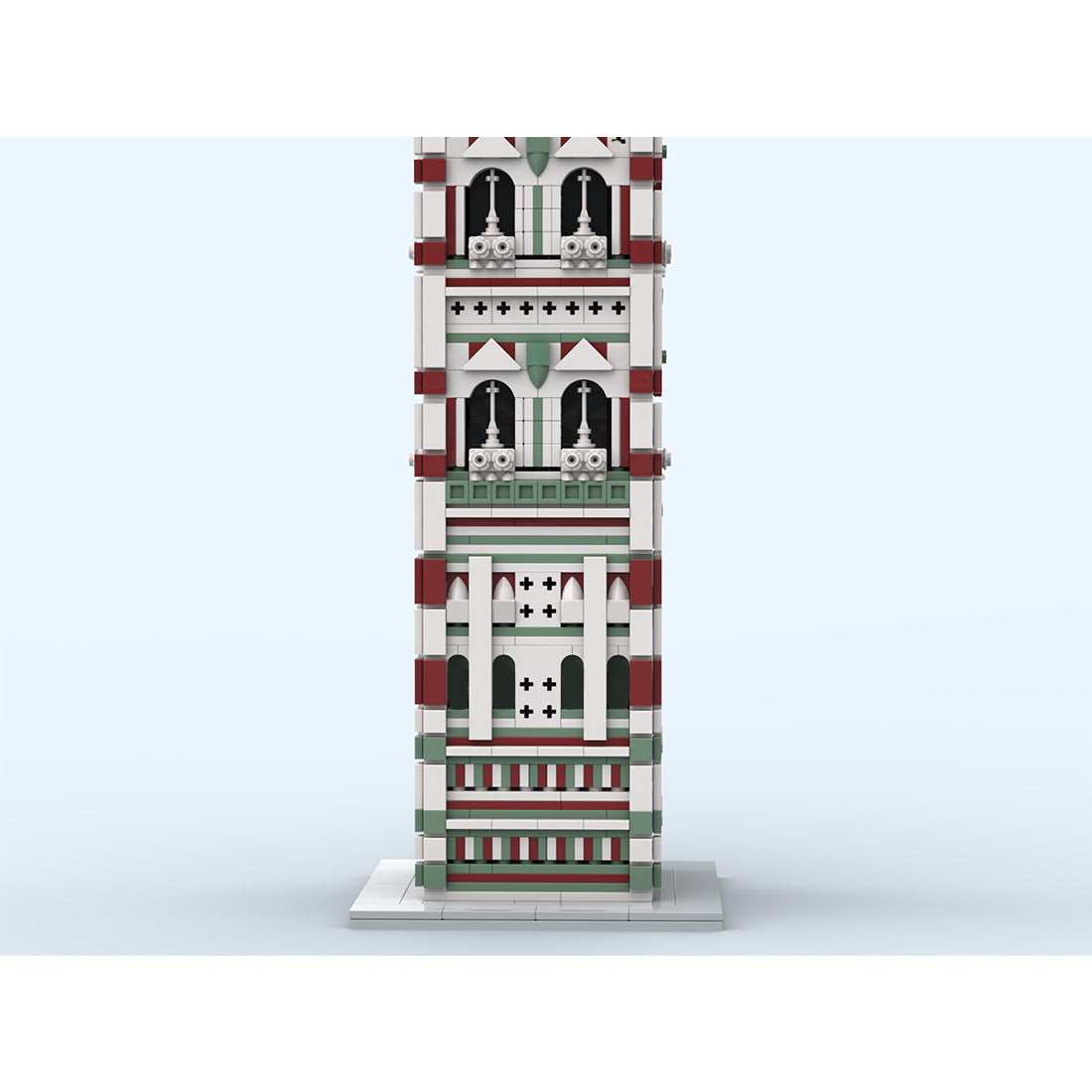 MOC-276357  Giottos Campanile (Glockenturm des Florentiner Doms) Klemmbausteine
