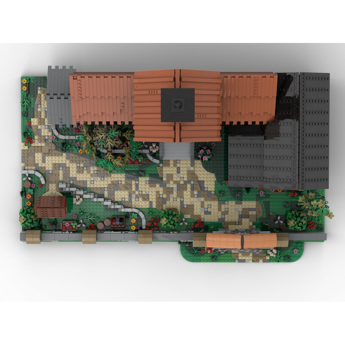 MOC-274686 Mittelalterliches Herrenhaus (saubere Version) Klemmbausteine