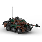 MOC-110138 AMX-10RC Scout-Fahrzeug mit Rädern-Klemmbausteine-LesDiy-LesDiy