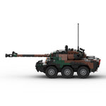 MOC-110138 AMX-10RC Scout-Fahrzeug mit Rädern-Klemmbausteine-LesDiy-LesDiy
