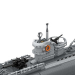 MOC-139272 U-Boat Type VIIC Submarine Klemmbausteine-Klemmbausteine-LesDiy-LesDiy