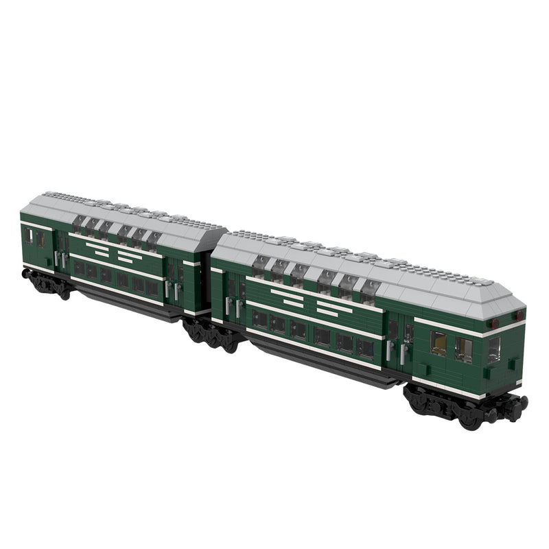 MOC-139977 German Doppelstockwagen train car vagon Klemmbausteine-Klemmbausteine-LesDiy-LesDiy