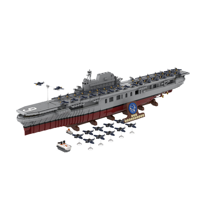 MOC-15594 USS Enterprise (CV-6)-Klemmbausteine-LesDiy-LesDiy