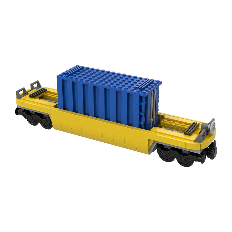 MOC-159041 TTX 20-Zoll-Container-Lkw-Klemmbausteine-LesDiy-blau-LesDiy