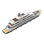 MOC-164155 White Large Luxury Yacht Klemmbausteine-Klemmbausteine-LesDiy-LesDiy