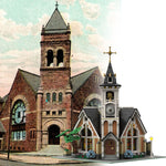 MOC-171047 St. Joseph Memorial Church Klemmbausteine-Klemmbausteine-LesDiy-LesDiy