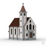 MOC-34956 Die Kirche Klemmbausteine-Klemmbausteine-LesDiy-LesDiy