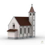 MOC-34956 Die Kirche Klemmbausteine-Klemmbausteine-LesDiy-LesDiy