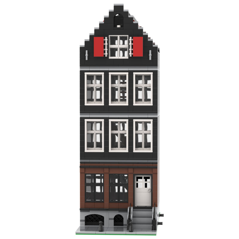 MOC-51061 Modular Building m - Amsterdam Canal House Nr 4-Klemmbausteine-LesDiy-LesDiy