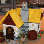 MOC-58003 Mittelalterliches Bauernhaus-Klemmbausteine-LesDiy-LesDiy
