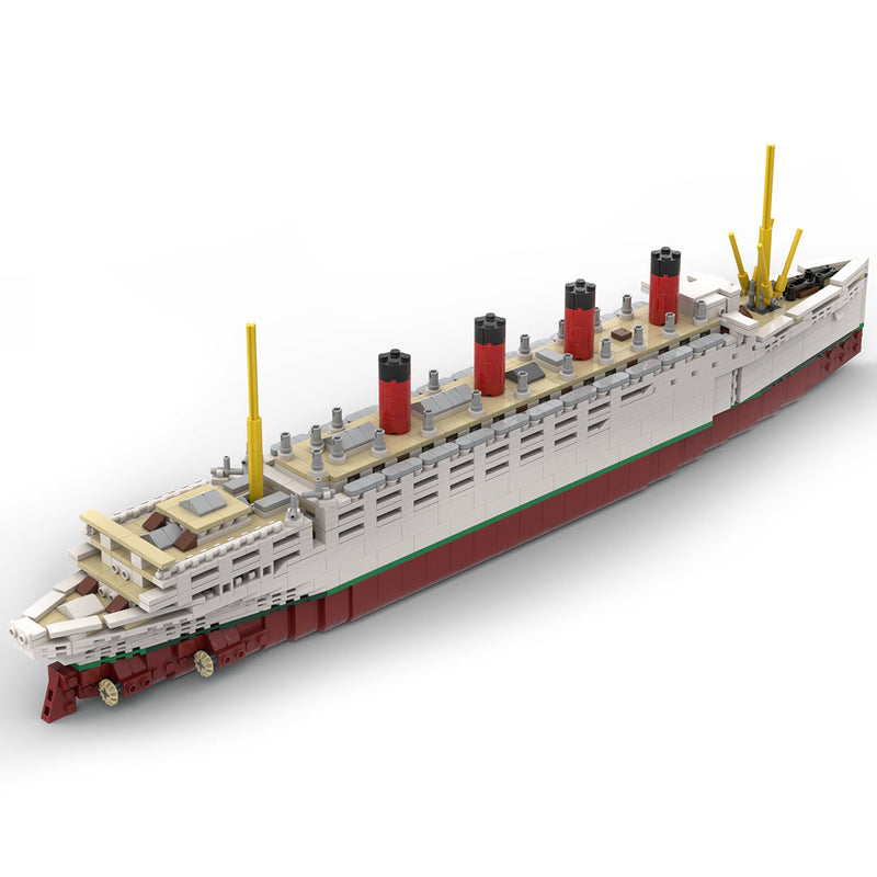 MOC-59185 RMS Mauretania Bausteinboot Klemmbausteine-Klemmbausteine-LesDiy-LesDiy