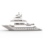 MOC-69299 Luxury Yacht Model Small Particles-Klemmbausteine-LesDiy-LesDiy