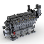 MOC-73232 V16-Dieselmotor Klemmbausteine-Klemmbausteine-LesDiy-LesDiy