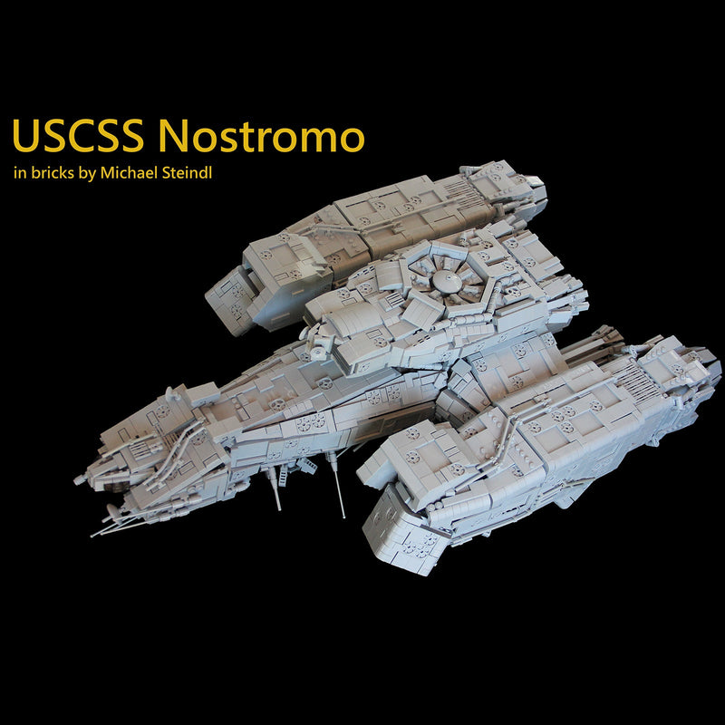 MOC-92753 USCSS NOSTROMO 9803 - New Upload Raumschiff Klemmbausteine-Klemmbausteine-LesDiy-LesDiy