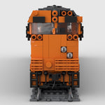 MOC-94812 Orange N-Klasse Retro-Zug-Klemmbausteine-LesDiy-LesDiy