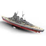 MOC Friedrich der Große Militärisches Seeschlachtschiff klemmbausteine - Scale 1:300-Klemmbausteine-LesDiy-LesDiy